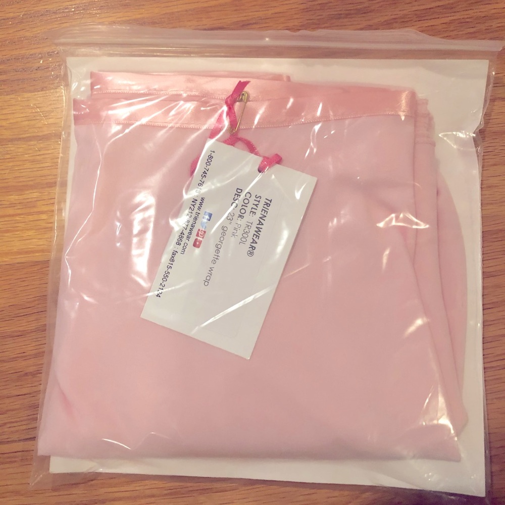 Womens Ballet Skirt, 23" Georgette Wrap, PINK